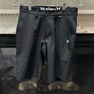 🆕 Hurley Black Flat Front Men's Shorts